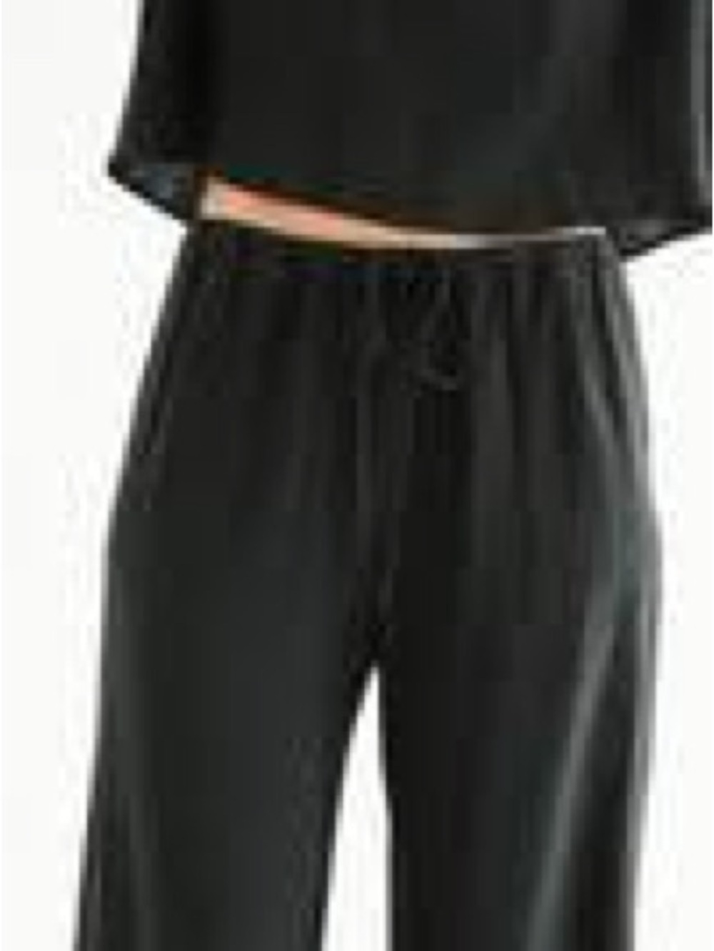 Carly Jean Los Angeles Black Drawstring Track Pants